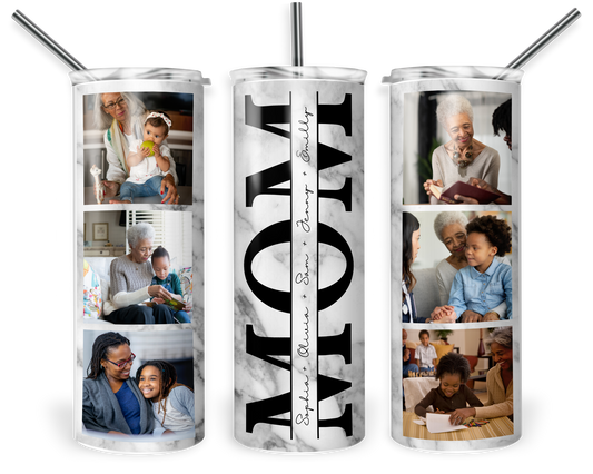 Mother's Day Photo Tumbler with Names