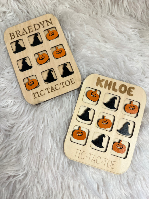Halloween Theme Tic Tac Toe Board
