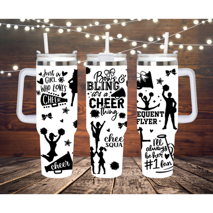 CHEER IS LIFE 40 OZ QUENCHER LASER ENGRAVED