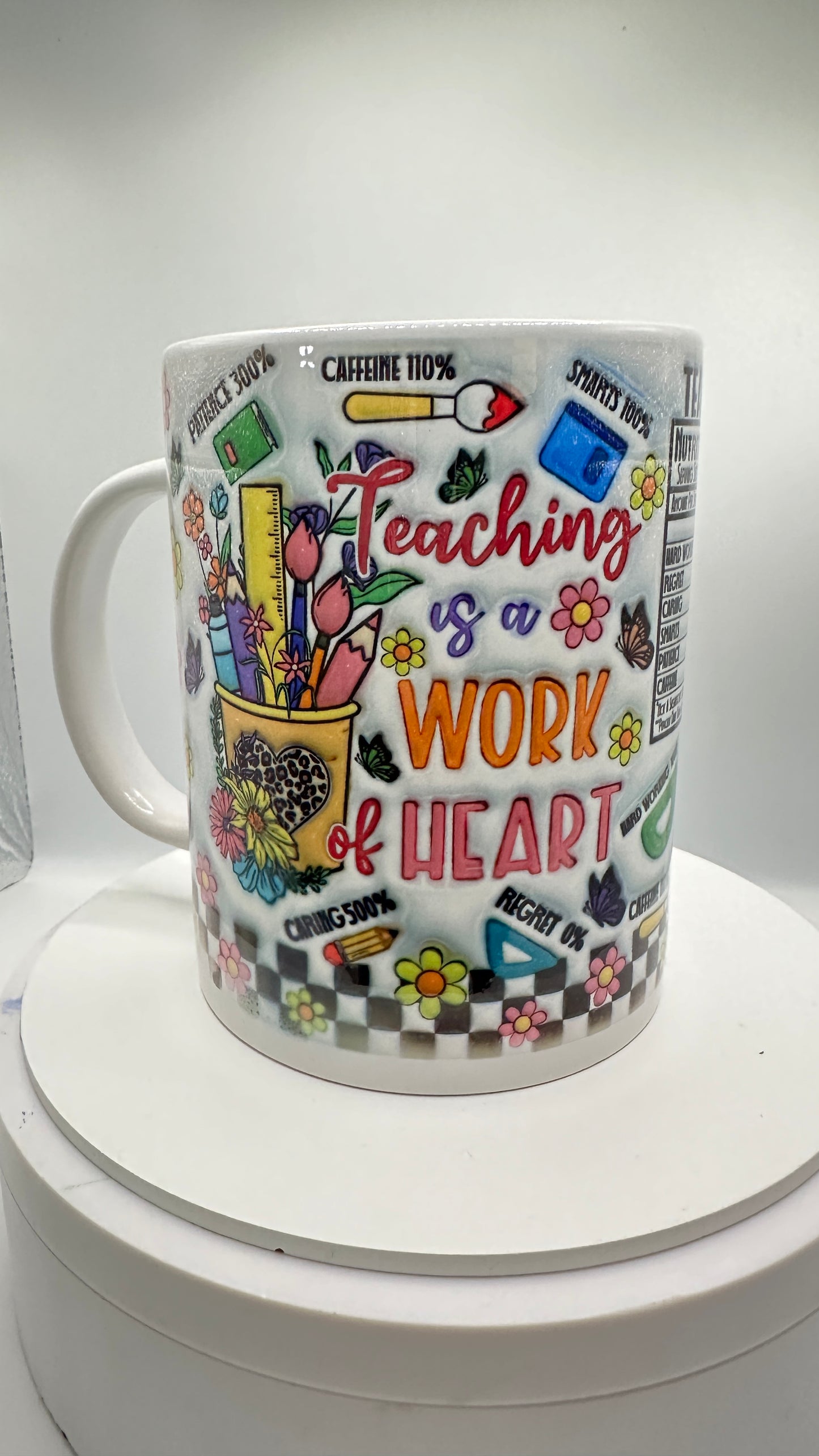 Teaching is a work of heart 15 oz  Coffee Mug